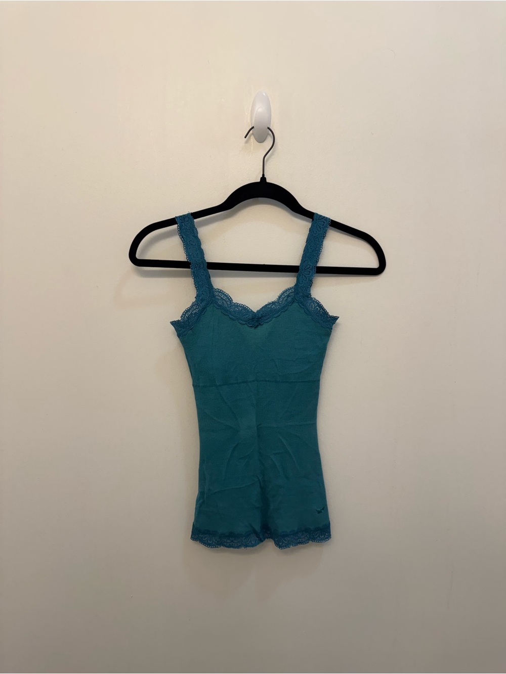 Vintage 2000s PacSun Lilu Teal Lace-Trim Camisole